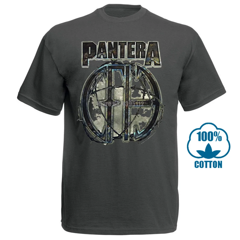 Charcoal Pantera 81 белая футболка s m l Xl Xxl металлическая рок-группа Официальная футболка Новинка - Цвет: Charcoal