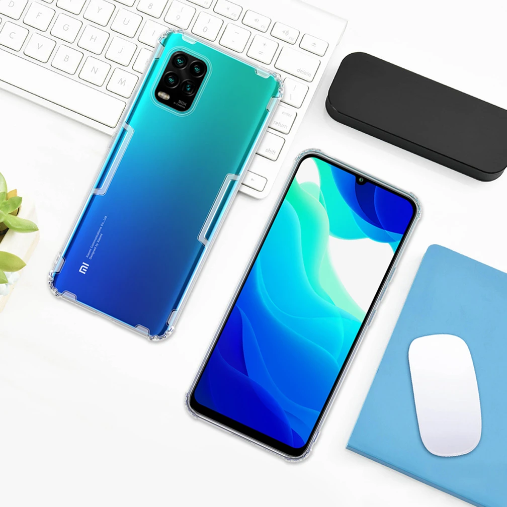 Чехол для Xiaomi Mi 10 Youth 5G мягкий Ультратонкий чехол из ТПУ телефона Nillkin Lite Тонкий