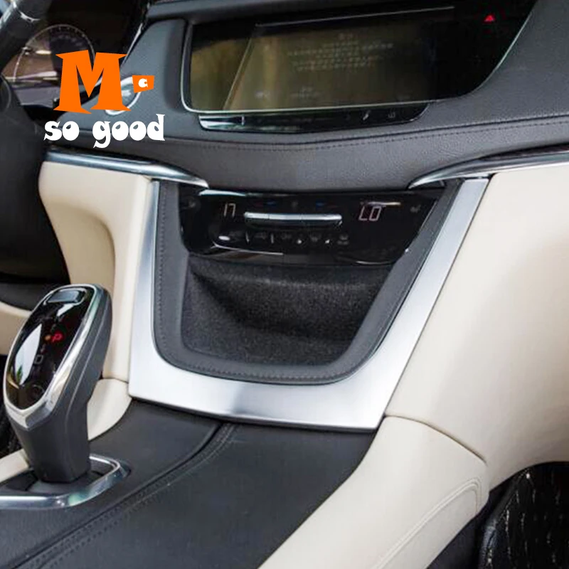 

ABS Matte Interior Sticker Car Styling Center Console Panel Frame Cover 2016 17 18 19 20 Trim 1pcs for Cadillac XT5 Accessories