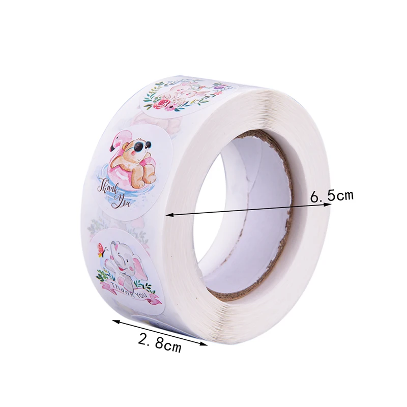

500Pcs Reward Stickers Encouragement Sticker Roll for Kids Motivational Stickers with Cute Animals for Students Teachers