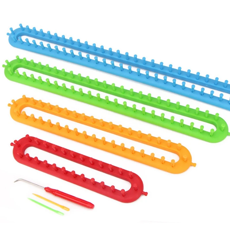 Круглый прямой шарф шапка носки перчатки пластиковая вязальная машина вязание