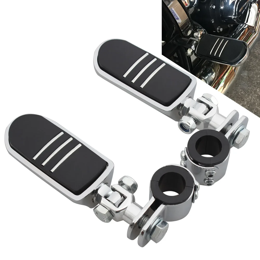 

Подножки для мотоцикла, зажимы для педалей, 32 мм, с отверстием для крепления на шоссе, универсальные, для Harley Softail Touring Honda Yamaha Triumph