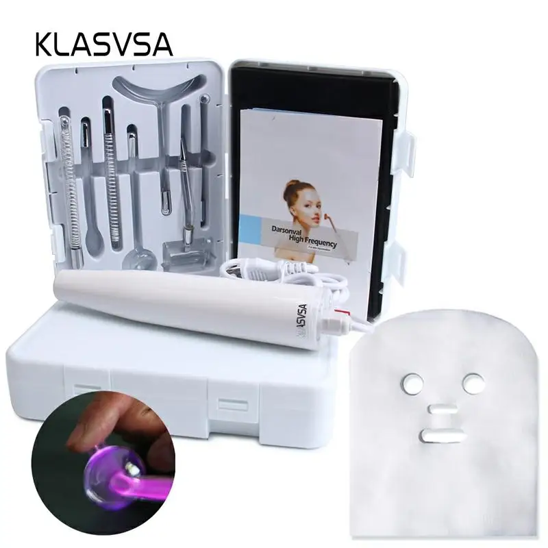 KLASVSA Дарсонваль высокочастотный палочка массажер для лица Хромотерапия электрод