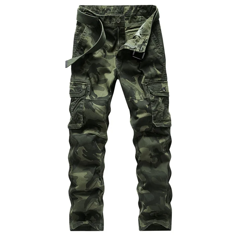 

MORUANCLE Для мужчин Военная Стиль камуфляжные брюки-карго с карманами и поясом на открытом воздухе Пеший Туризм Восхождение Охота спецодежды б...
