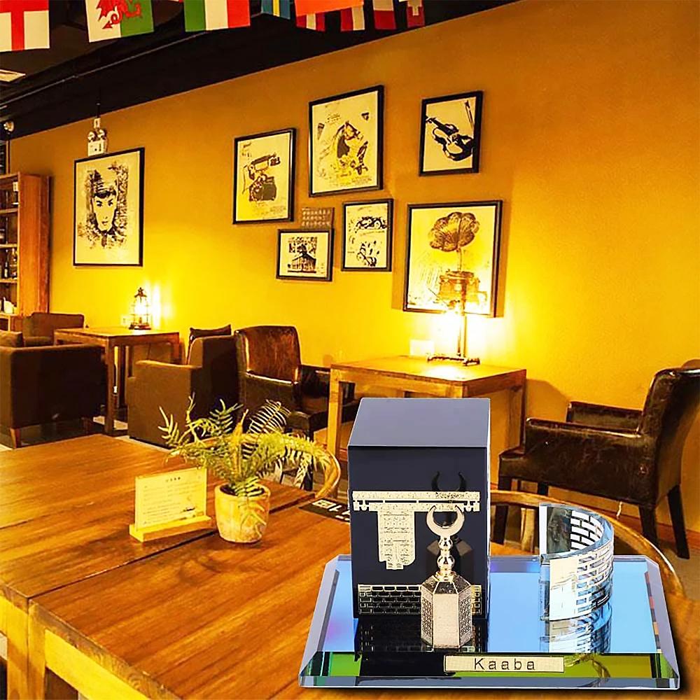 Мусульманская позолоченная модель Кааба из трех частей мусульманские