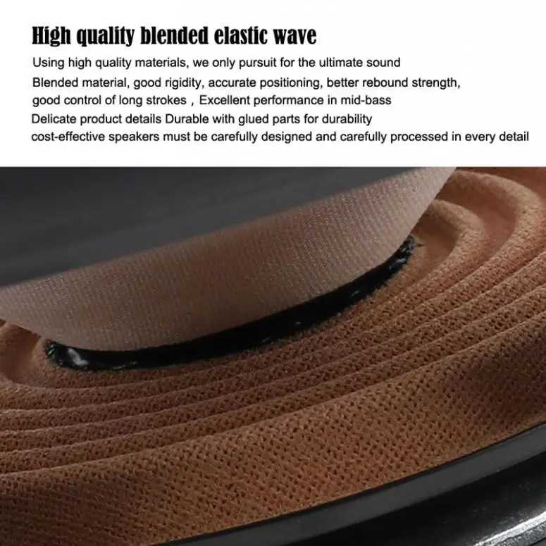 2pcs 100W 6.5 Inch Car Audio Speaker Universal Heavy Mid-bass Ultra-thin Modified Speaker SubwooferNon-destructive Installation images - 6