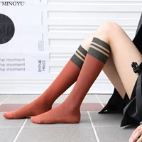 striped fashion trendy breathable women s long socks