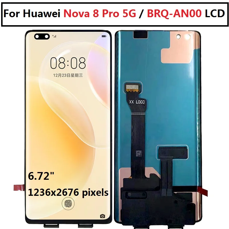Оригинальный дисплей для Huawei nova 8 Pro 5G ЖК-дисплей с сенсорным экраном дигитайзер в