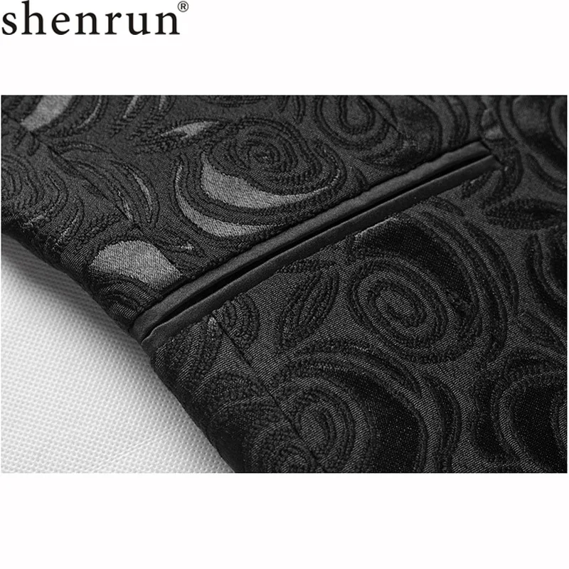 Shenrun, мужской черный блейзер, приталенный, Повседневный, пиджак, Свадебный, шаль, отворотом, Tuxdeo, мужские куртки, Мужской Блейзер, для вечеринки, выпускного, сценический костюм