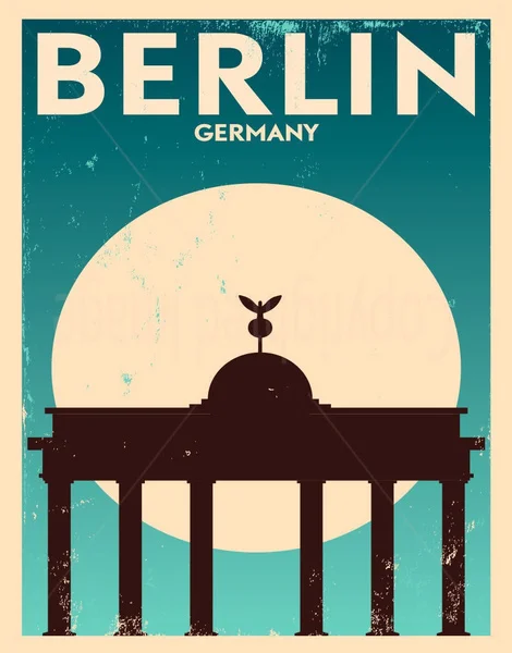 

Berlin Germany Large Metal Tin Sign Poster Wall Plaque