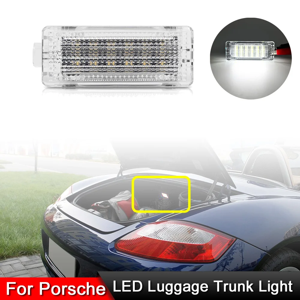 

For Porsche 911 Carrera 981 Boxster Cayman 991 Turbo GT2 GT3 RS 718 Cayman High Brightness White LED Luggage Trunk Lights