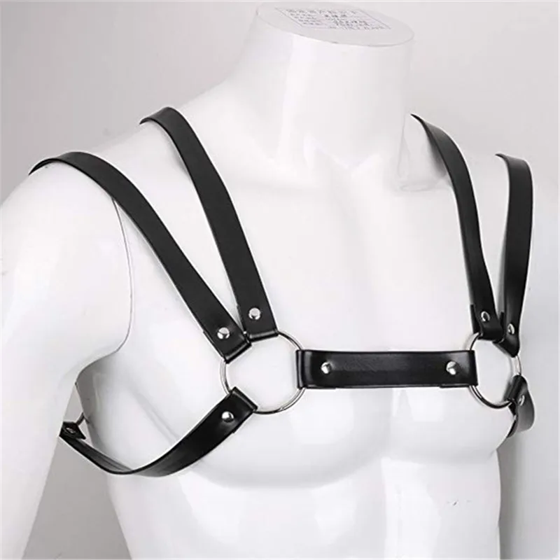 Сексуальный нагрудный ремень из искусственной кожи фетиш гей одежда эротические