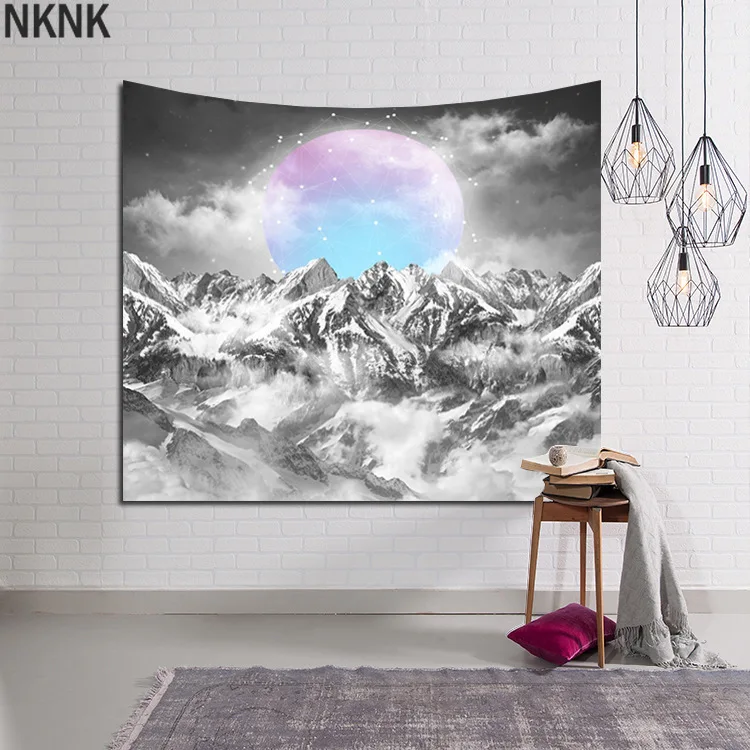 

Natural Scenery tapestry wall hanging view Art decor Mural Carpet on the wall 3d print background cloth Beach mat Tap