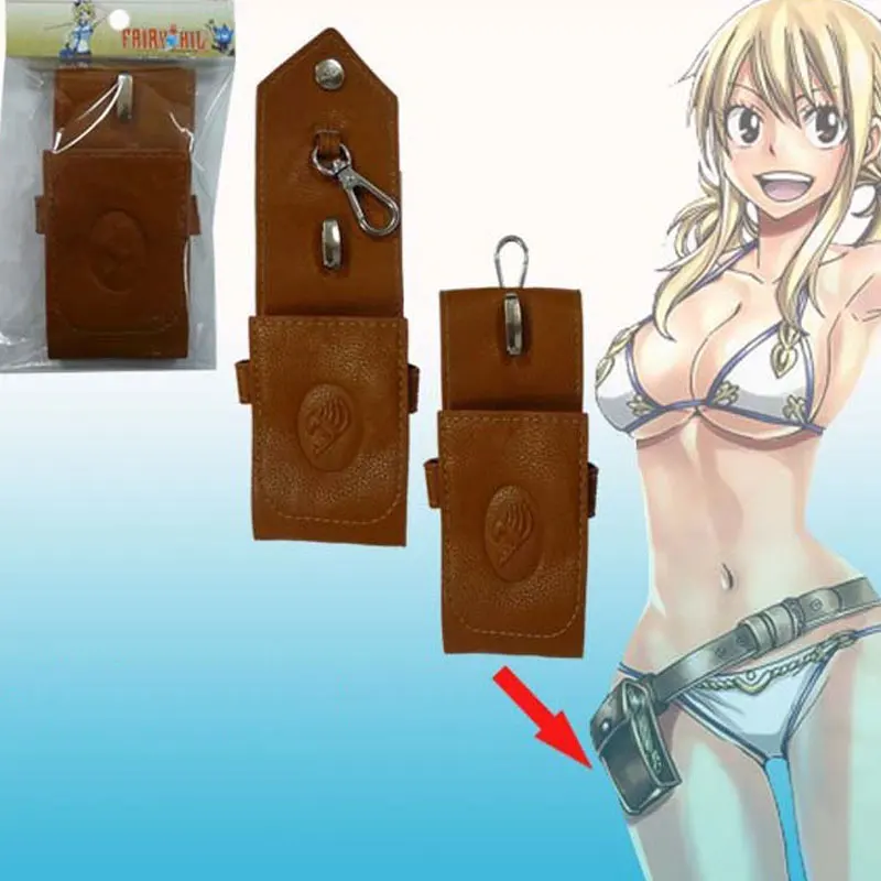 Аниме Фея Хвост Люси харфилия косплей костюм реквизит чехол для ключа Астрал