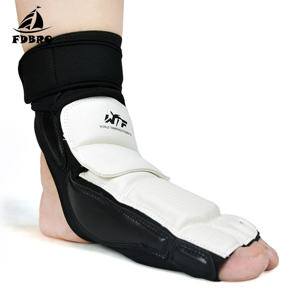 Taekwondo Foot Protector Adult Child Protect Gloves Ankle Support Fighting Guard Kickboxing Boot WTF Approved Palm | Спорт и