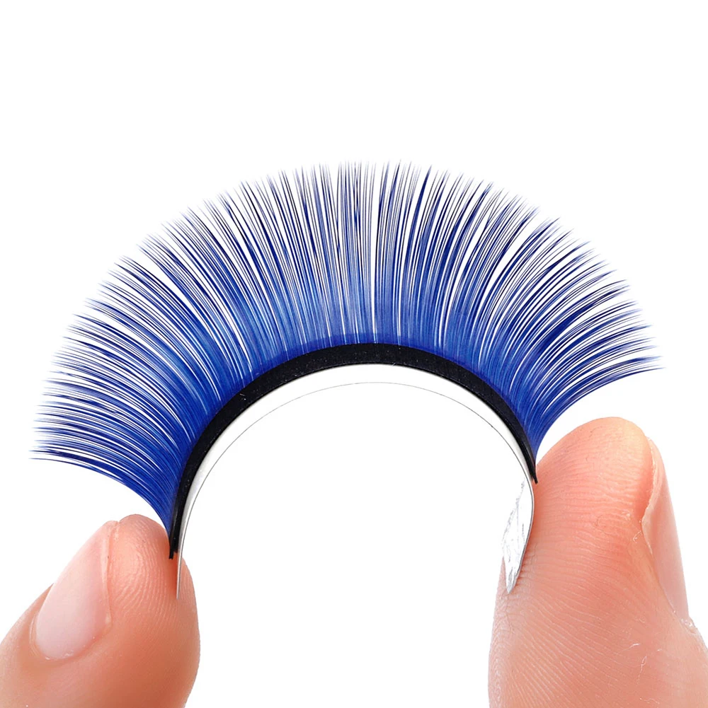 Gemerry 16 Lines Colorful Eyelash Extension Profession Makeup Faux Mink Individual Lashes Soft Cilios HandMade Eyelashes Colored | Красота и