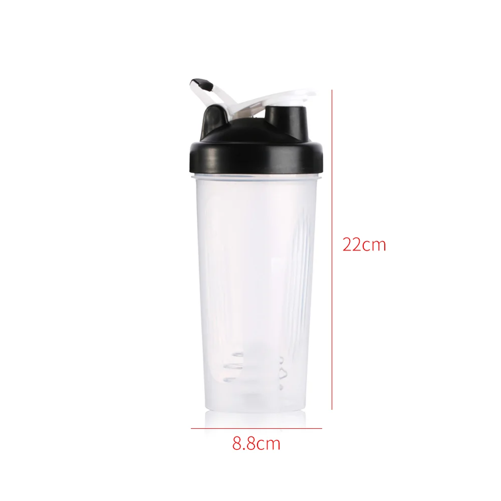 

600/400ml Water Bottle For Drink Plastic Leak Proof Sports Bottles Whey Protein Powder Mixing Shaker Water Bottle Drinkware 1pcs