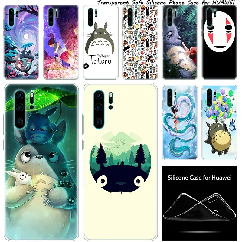 Мягкий чехол аниме студия Ghibli унесенный спиром Тоторо для huawei NOVA 3 3i 5 5i P20 P30 Pro P9 P10 P8 Lite P Smart Z Plus