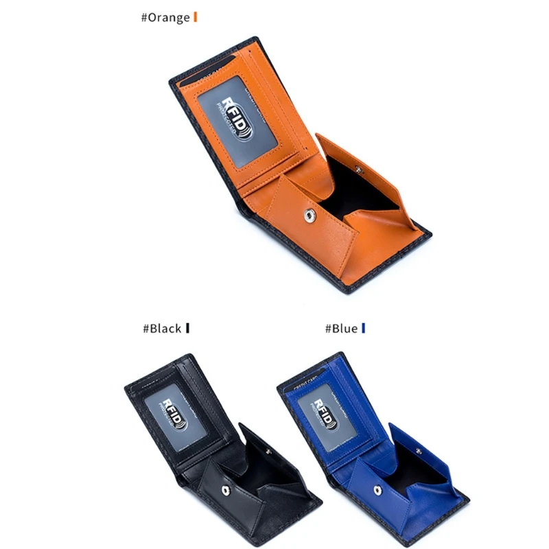 Кошелек с RFID блокировкой для мужчин кожаный мужской тонкий кошелек|Мужские