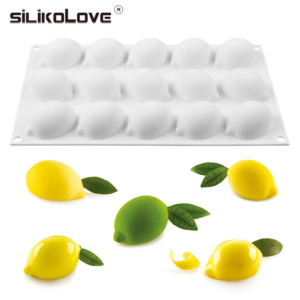 Силиконовые формы SILIKOLOVE в форме лимона 15 ячеек инструменты для украшения тортов