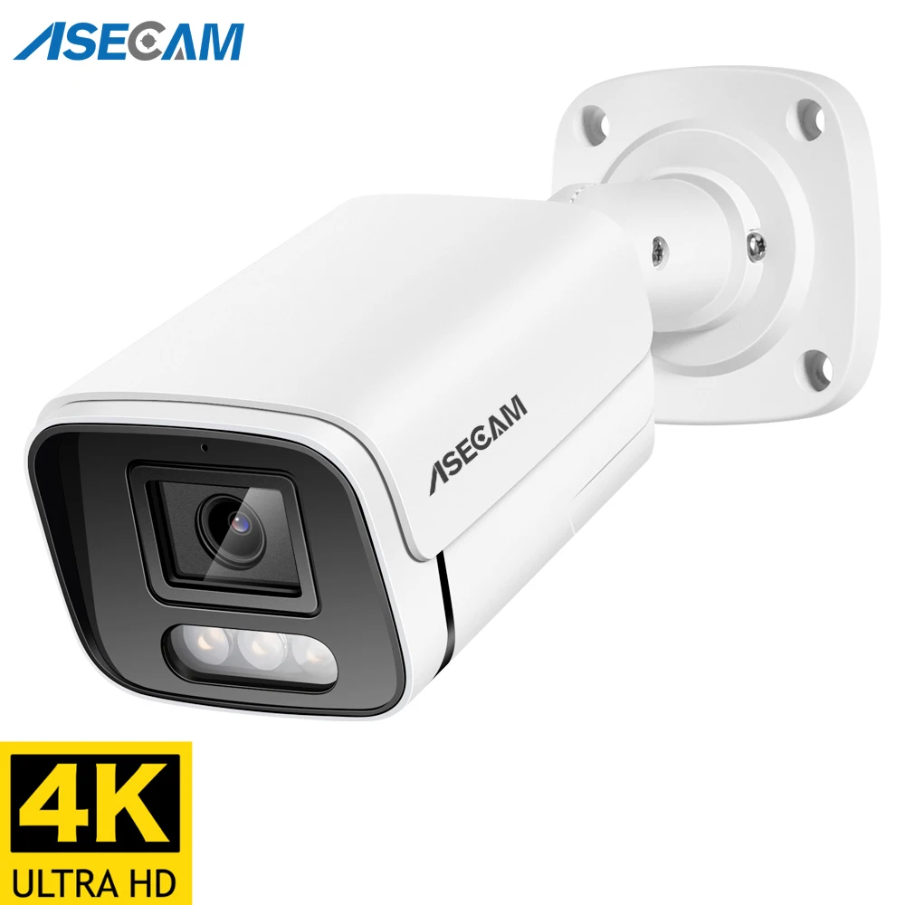 Новая 4K Ультра HD 8MP IP камера видеонаблюдения Аудио POE H.265 Onvif 4MP инфракрасная уличое