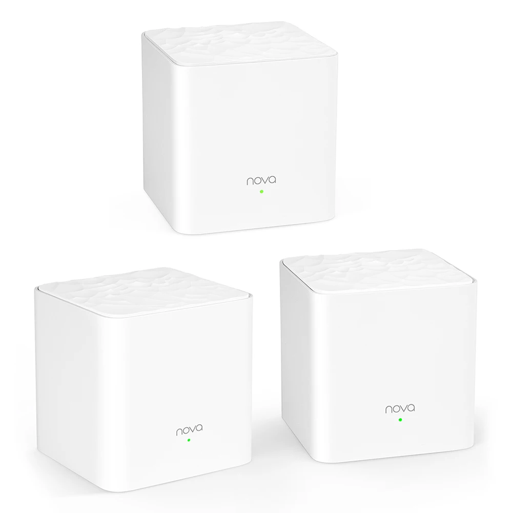 

3pcs Tenda MW3 Mesh Wireless WiFi Router AC1200 Dual-Band for Whole Home Wifi Coverage Mesh WiFi System Wireless Bridge Repeater