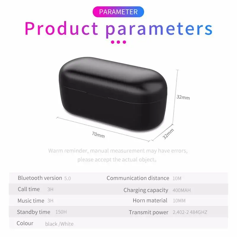 HMB11 с сенсорным управлением TWS True 5 0 Bluetooth наушники принтом пальцев светодиодный