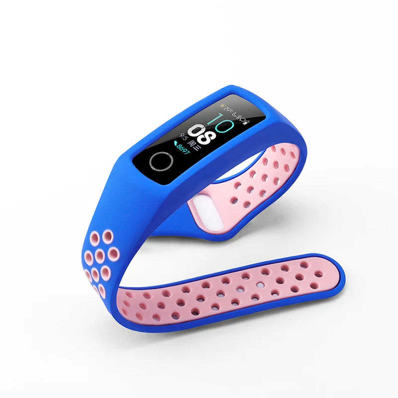

Ремешок для Huawei Honor Band 4/5, Двухцветный силиконовый спортивный сменный ремешок 5, спортивный браслет honor Band 5, ремешок для часов