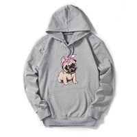 kawaii cartoon print dog cute sweatshirt women hoodies springautumn fashion casual woman cotton hooded pullovers top
