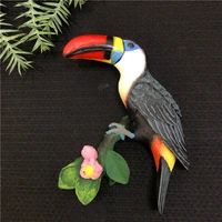 creative magnet fridge magnet animal bird toucan fridge magnet resin decorative magnet magnetic buckle message post