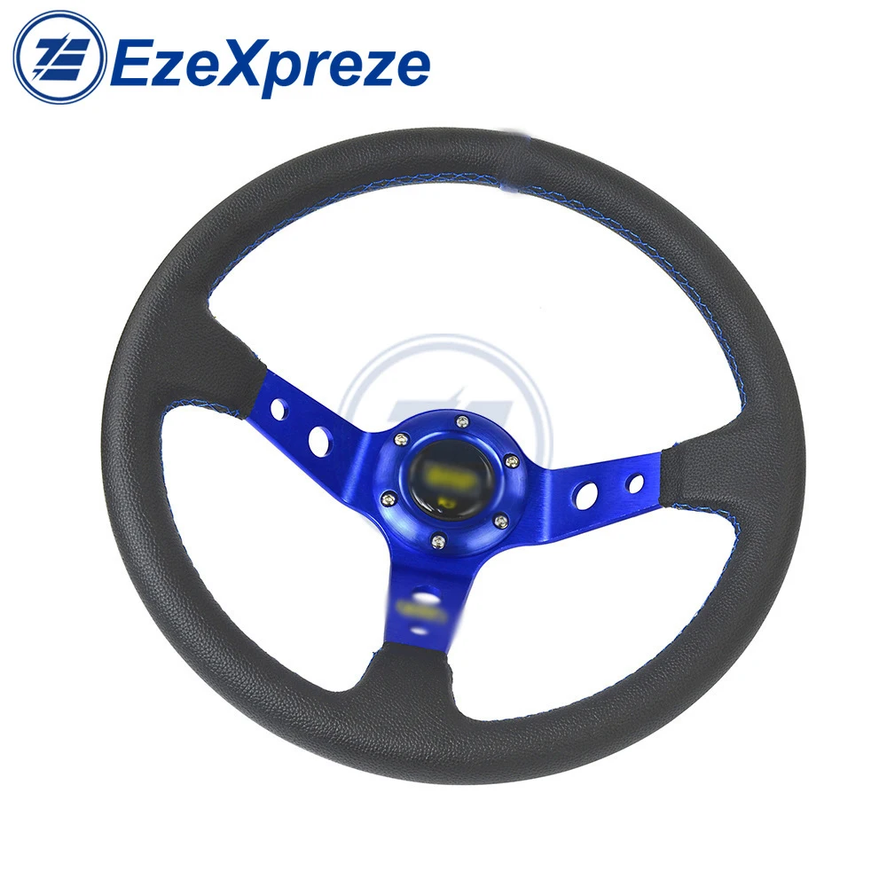 Автомобильное Спортивное гоночное рулевое колесо из ПВХ 14 дюймов 350 мм