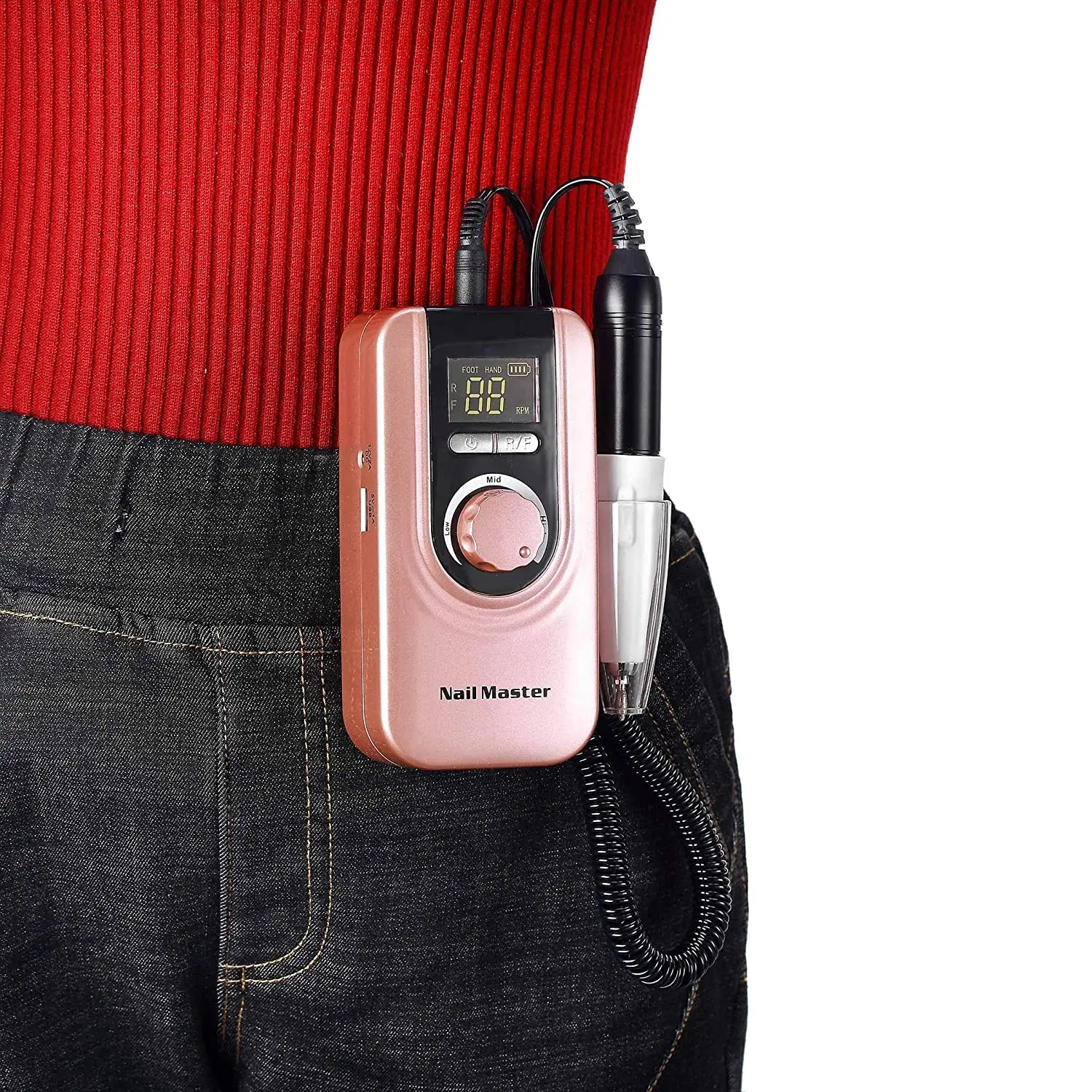 

Portable 35000RPM Nail Drill Manicure Set File Nail Pen Machine Set Kit with EU Plug Battery Nail Grinding Tool Manicure Machine