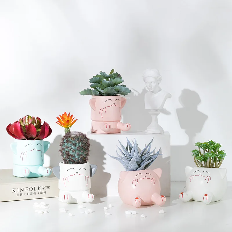 Суккулентное растение креативное зеленое украшение Северной Европы настольный