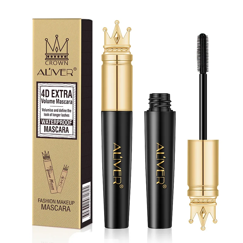 

Online Celebrity Explosions Crown Head 4D Mascara Long Thick Curling Waterproof Not Blooming Encryption Lengthened