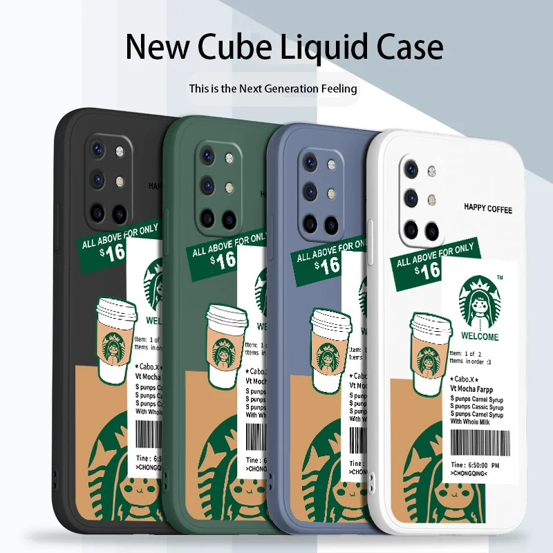 

Simple Style Girl Phone Case For Oneplus 8t 9 9pro 9r pro Liquid Silicone Cover