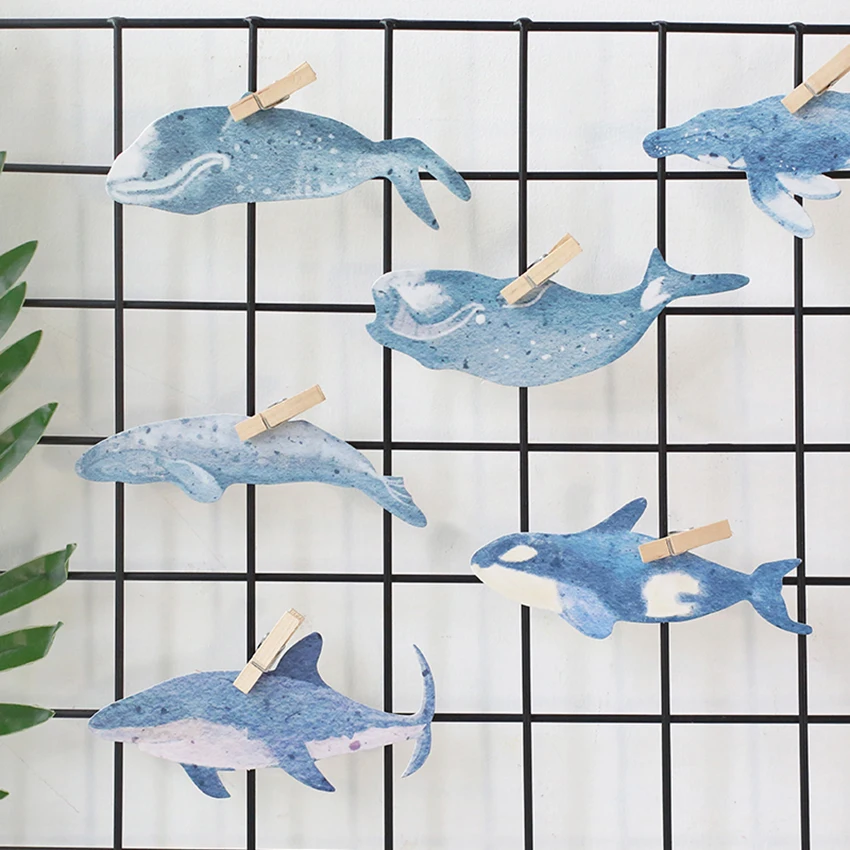 30 шт./компл. гетероморфизм морские животные рыбы открытка поздравительная