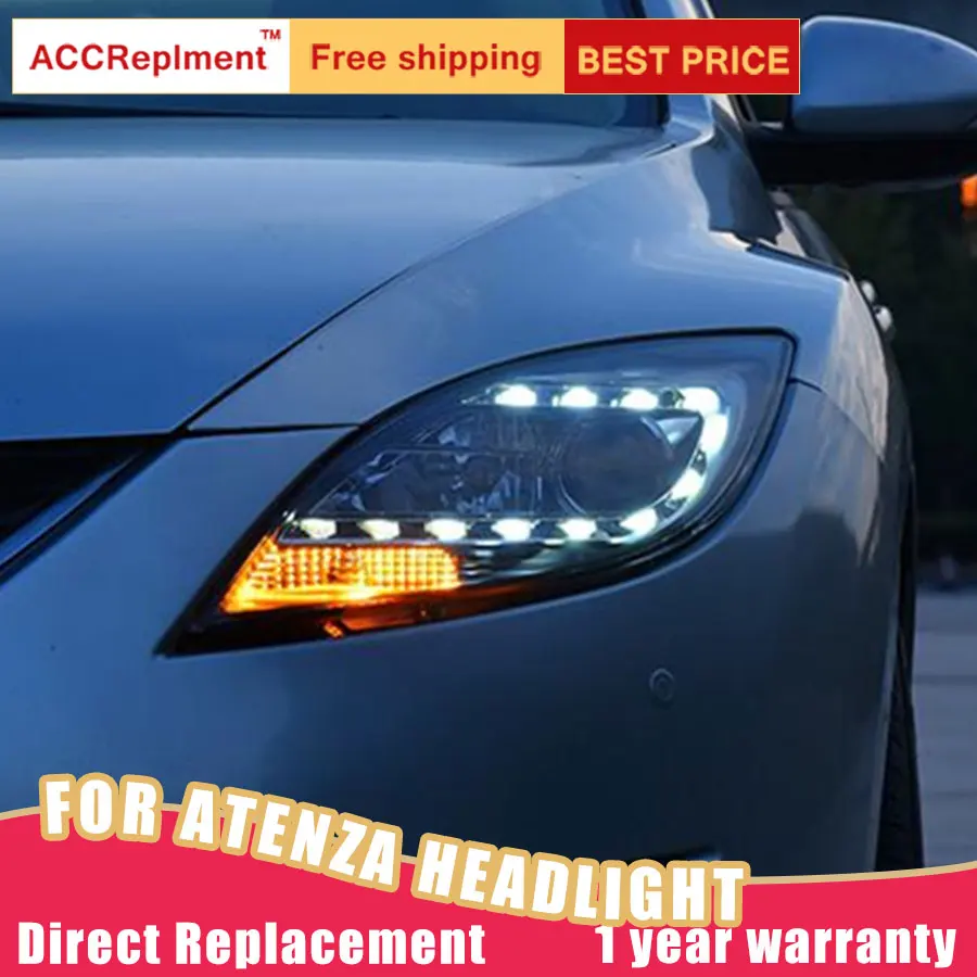 2 шт. светодиодный фары для Mazda 6 Atenza 2009 2013 Автомобильные ангельские глазки