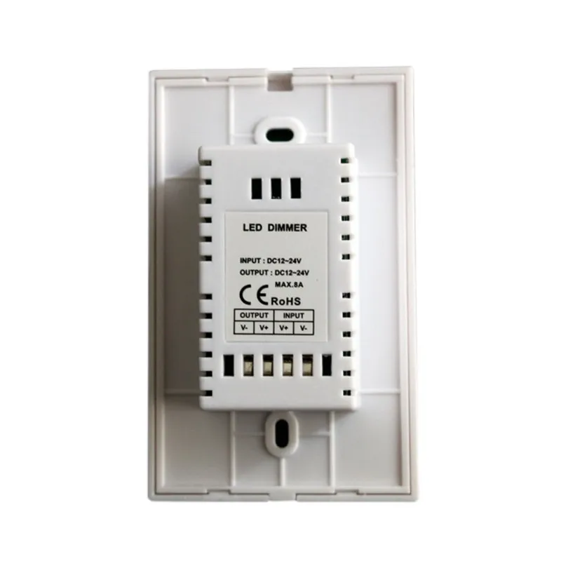 Настенная стеклянная Сенсорная панель светодиодный диммер регулятор яркости DC