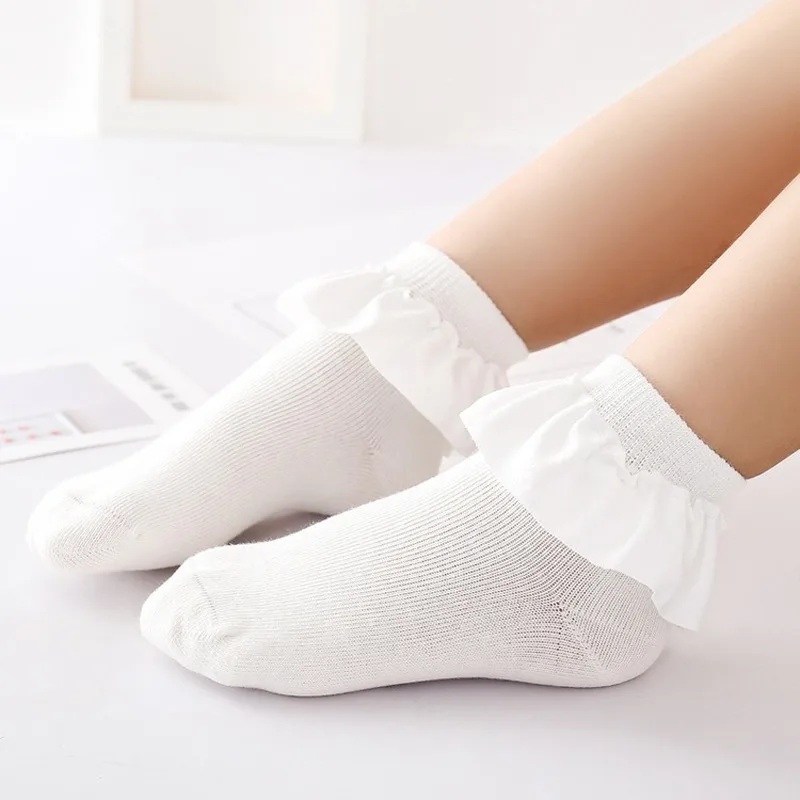 Однотонные хлопковые короткие носки для маленьких девочек 10 цветов|Носки| |