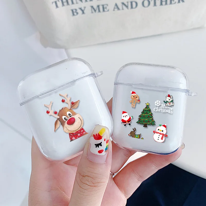 

Christmas Tree Earphone Case for Airpod 1 2 3 Santa Claus Snowman Bluetooth Headset Protective Sleeve Cover for AirPods Pro
