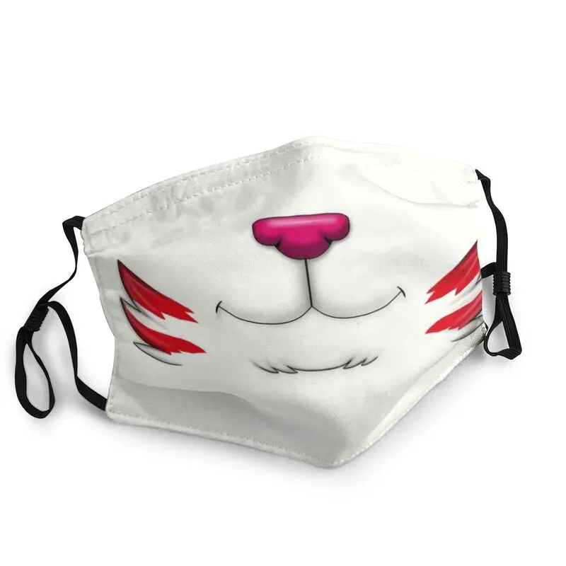 

Маска кицунэ, маска для лица для взрослых и мужчин, противотуманная маска с японской лисой, Защитный дышащий респиратор, маска