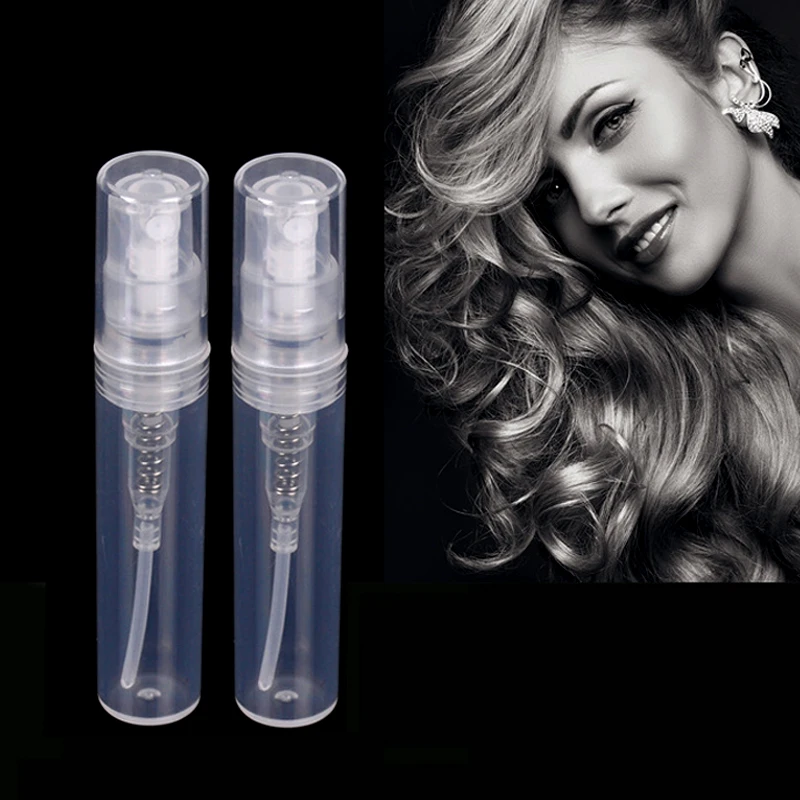 200 шт. прозрачные маленькие пластиковые флаконы-распылители 2 мл 3