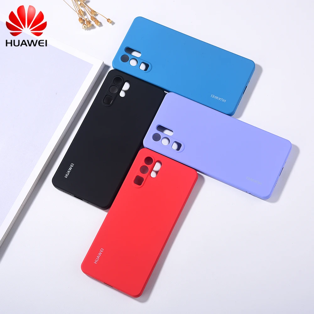 official huawei p30 prop 30 liquid silicone case original silky soft touch protect back cover for p30 pro phone shell with logo free global shipping