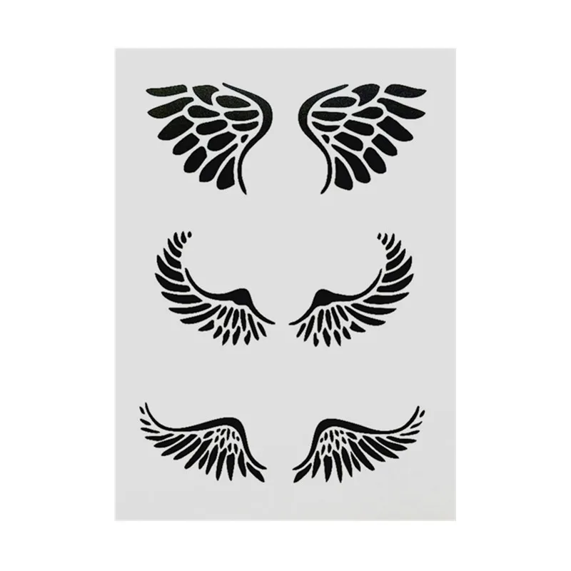 DIY живопись А4 Размер Крылья Ангела шаблон наслоения трафареты для стены мебель