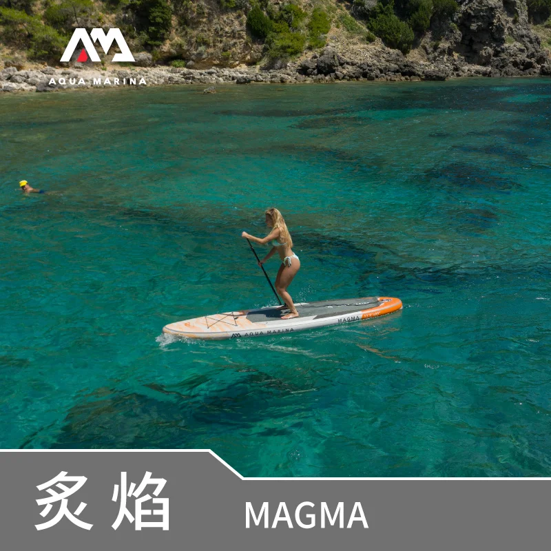Aqua Marina 340x81x15 см весло доска Magma с педалью управления Sup доска|paddle board|sup paddle boardaqua marina