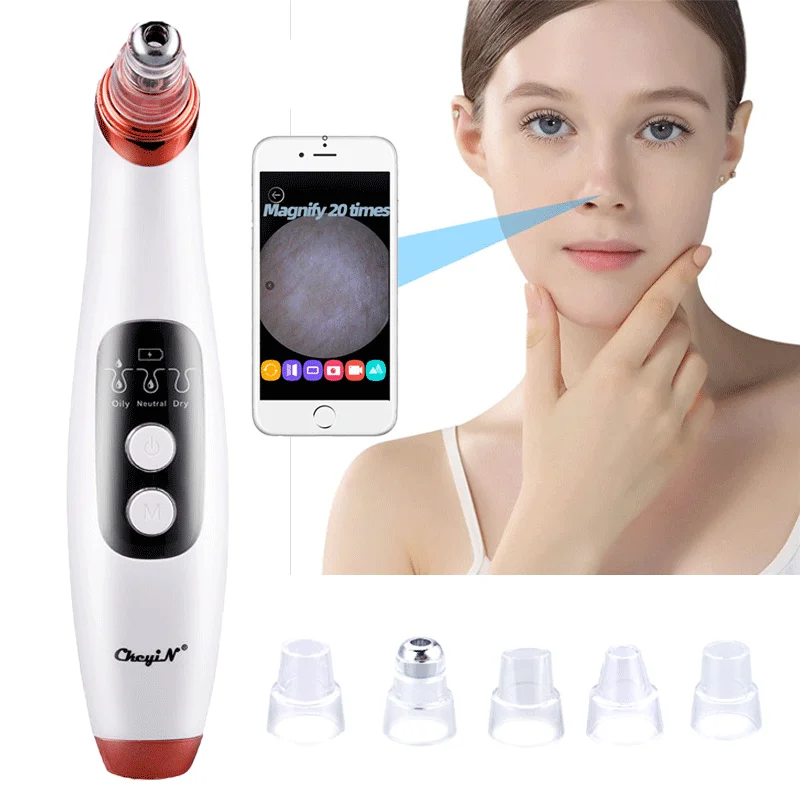 

Blackhead Remover Vacuum Suction with Camera Visual Pore Cleaner Face Deep Nose Cleasning Acne Pimple Removal Extractor Beauty