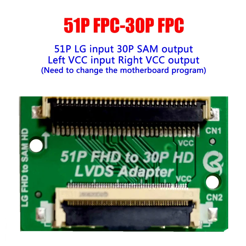 51 Pin FHD на 30 HD адаптер LVDS доска FFC FPC Конвертер Коннектор для LG SAM transfer VCC левая и