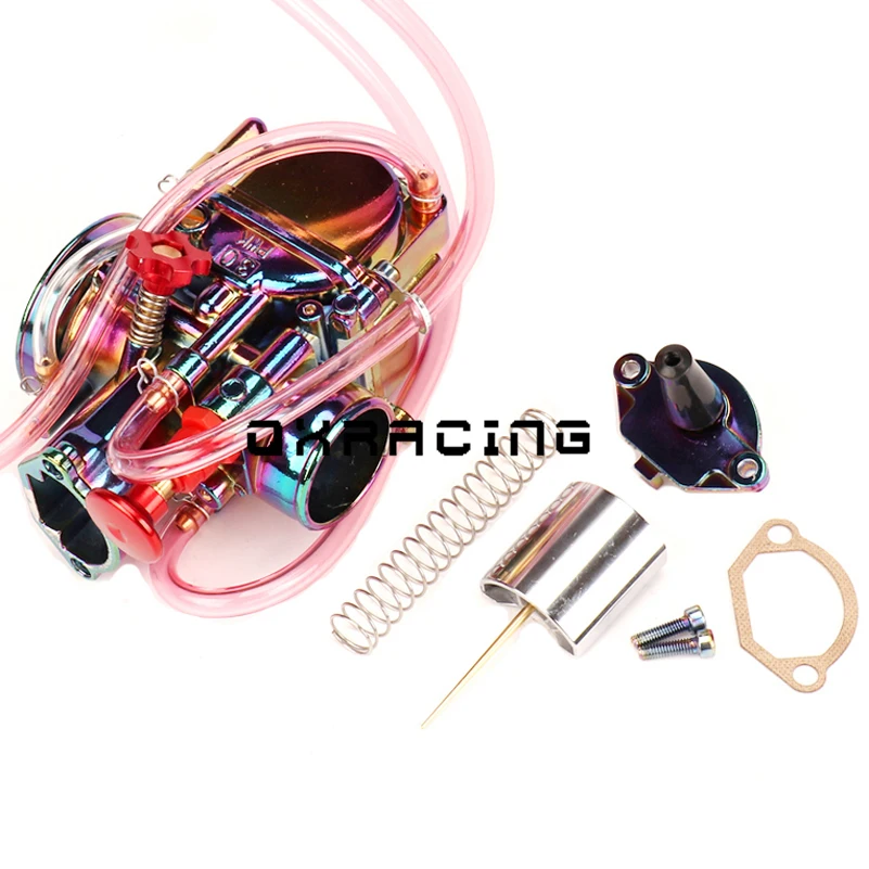 Красочный 28 30 32 34 мм мотоцикл PWK карбюратор Carburador Carb для 110cc-250cc 2T 4T двухтактный двигатель скутер грязь питбайк
