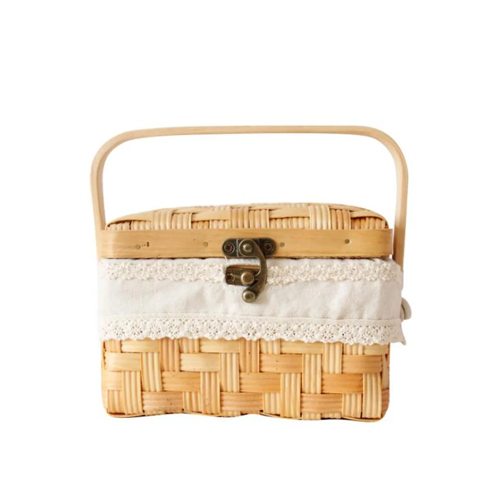 Тканая корзина для хранения плетеная дома органайзер ванной комнаты лоза