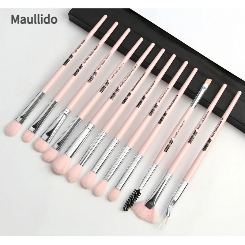 

12 Pcs Professional Makeup Brushes Set Eye Shadow Blending Eyeliner Eyelash Eyebrow Brush for Beauty Comestic Tool